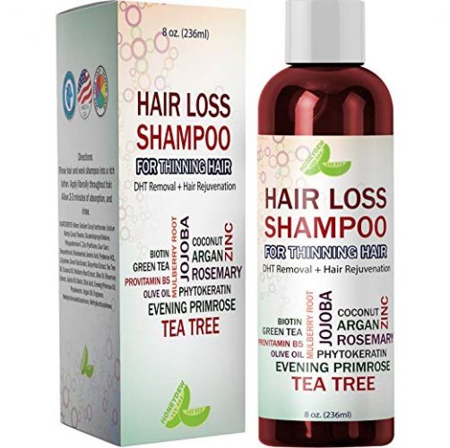 Best Hair Loss Shampoo Potent Hair Loss Fighting Formula 100% Natural Topical Regrowth - Hair Re-growth Product for Men