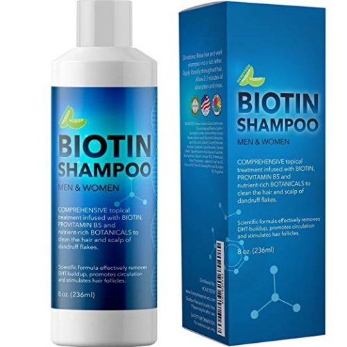 Biotin Shampoo for Hair Growth B-Complex Formula for Hair Loss Removes DHT - Hair Re-growth Product for Men