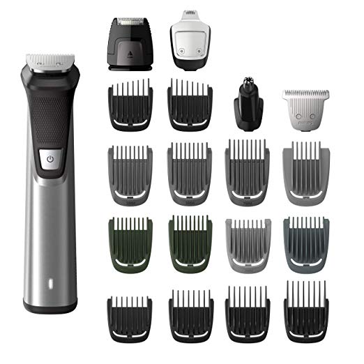 Philips Norelco MG7750/49 Multigroom 7000 Face Styler and Grooming Kit - Hair Clippers for Men