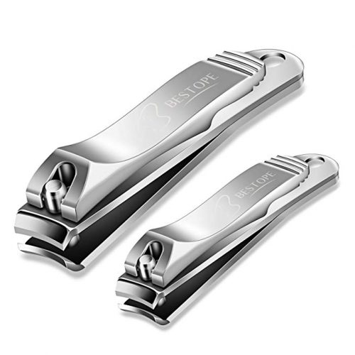 BESTOPE Nail Clippers Set Fingernail and Toenail Clipper Cutter