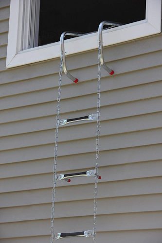 Saf-Escape 2 Story 15' Portable Escape Ladder - Fits up to 14" Thick Walls!
