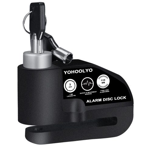 YOHOOLYO Disc Lock Alarm Motorcycle Alarm Padlock