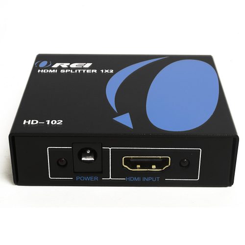 OREI HD-102 1x2 1 Port HDMI Powered Splitter Ver 1.3 Certified for Full HD 1080P & 3D Support (One Input To Two Outputs) 