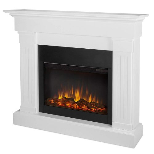 Real Flame 8020E-W Crawford Electric Fireplace, White