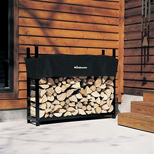 Woodhaven 5 Foot Firewood Rack w Standard Cover