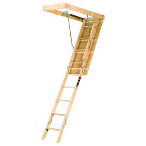 Louisville Ladder 22.5-by-54-Inch Wooden Attic Ladder - Attic Ladders