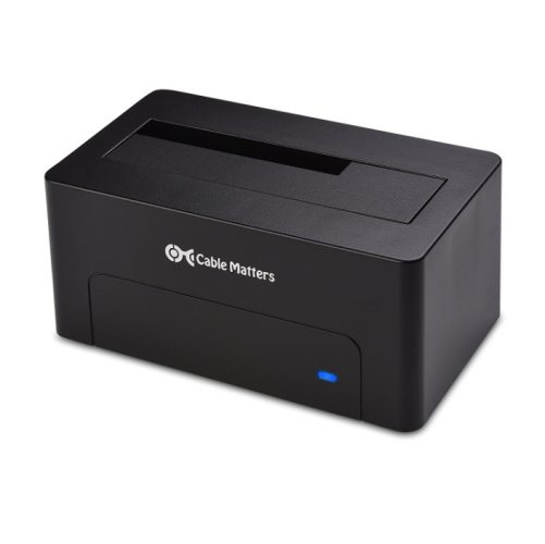 Cable Matters USB 3.0 Hard Drive Docking Station (USB to SATA Docking Station) with 10TB+ Drive Support for 2.5 Inch & 3.5 Inch HDD SSD - USB-C Cable Included for Thunderbolt 3 & USB-C Computer