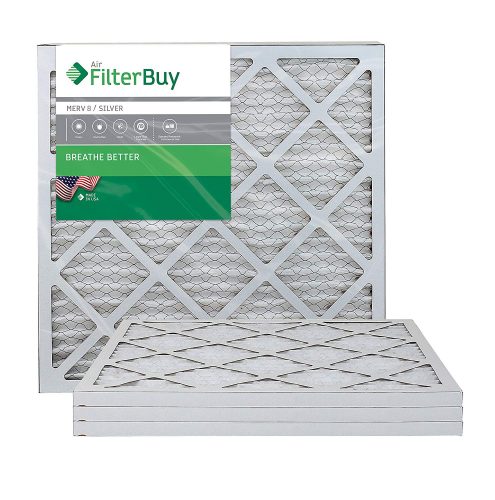 FilterBuy AFB Silver MERV 8 20x20x1 Pleated AC Furnace Air Filter - AC Filters