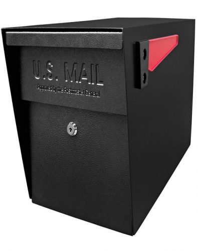Epoch 7106 MailBoss Curbside Locking Mailbox, Black