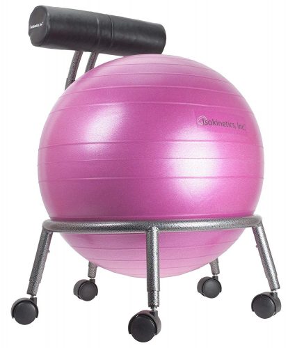 Isokinetics Inc. Brand Adjustable Fitness Ball Chair - Office Ball Chairs