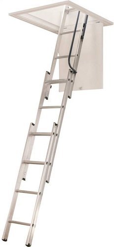 WERNER LADDER AA1510 Ladder Aluminum Attic - Attic Ladders