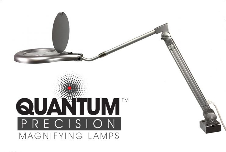 Quantum Precision 80 LED Magnifier Lamp - 7 Inch Lens Professional Lab Quality Efficient