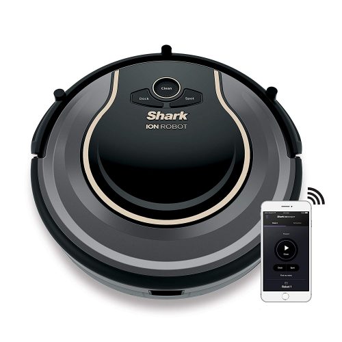 SHARK ION Robot Vacuum R75 WiFi-Connected, Voice Control Dual-Action Robotic Vacuum Carpet, and Hard Floor Cleaner Works with Alexa (RV750)