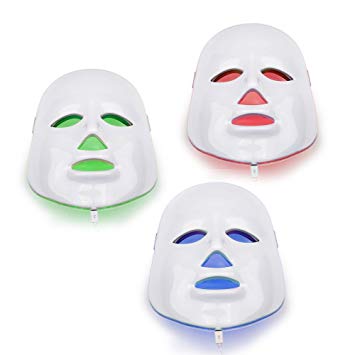 NORLANYA Photon Therapy Facial Skin Care Treatment Machine Facial Toning Mask - Blue Red Green Photon Light
