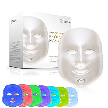 Project E Beauty 7 Color LED Mask Photon Light Skin Rejuvenation Therapy Facial Skin Care Mask