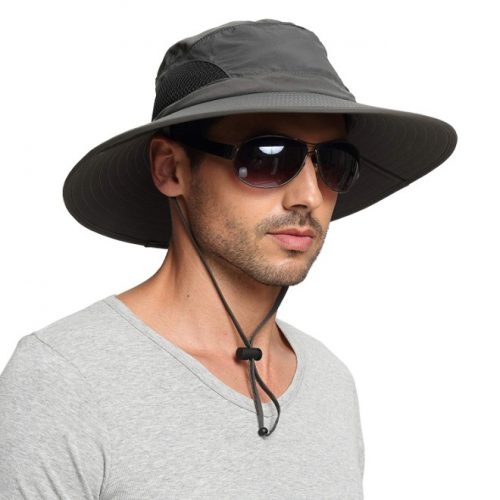 EINSKEY Sun Hat for Men/Women, Outdoor Sun Protection Wide Brim Bucket Hat Waterproof Breathable Packable Boonie Hat for Safari Fishing Beach Golf
