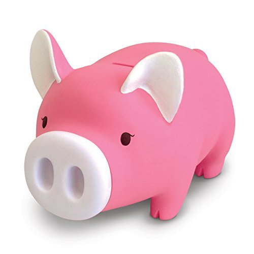 Cute Pig Piggy Bank, Pink Pig Bank Toy Coin Bank Decorative Saving Bank Money Bank Adorable Pig Figurine for Boy Girl Baby Kid Child Adult Pig Lover by DomeStar