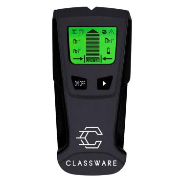 Stud Finder ByClassware | Wireless Metal Detector And AC Live Wire Multi-Scanner | Multifunctional Wall Scanning Device With LCD Screen | High Precision, Long-Lasting, And Lightweight Design