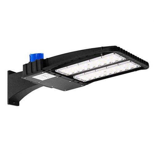 AntLux 150W LED Parking Lot Lights - LED Shoebox Pole Light - 18600lm, 5000K - 450W HID/HPS Replacement - Outdoor Commercial Area Street Security Lighting Fixture - 100-277V, IP66, Photocell Included
