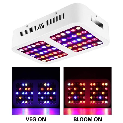 LED Grow Light 600W Full Spectrum Grow Light Reflector for Indoor Plants with Veg and Bloom Dimmable Switch