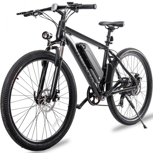 Merax 26” Aluminum Electric Mountain Bike Shimano 7 Speed E-Bike, 36V Lithium Battery 350W Electric Bicycle for Adults