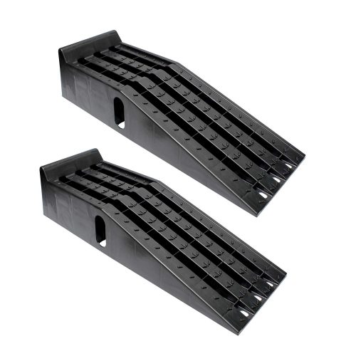 BISupply Vehicle Service Ramp Set – 6.3in Car Lift 2 Ton Heavy Duty Truck Ramps for Vehicle Maintenance, 2 Pack