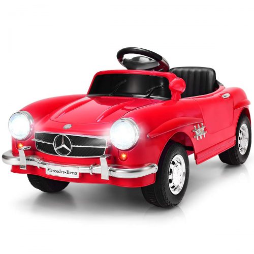 Costzon Ride On Car, Licensed Mercedes Benz 300SL, 6V Electric Kids Vehicle with Manual/Parental Remote Control Modes, Lights, Music, MP3, Volume Control, Red