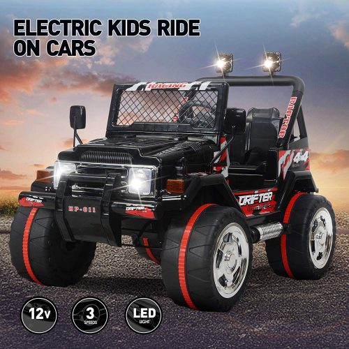 Vosson Kids Jeep Car 12V Power Electric Kids Car Kid Ride On Car Children Electric Car with Remote Control and Battery