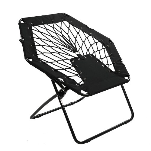 Harvil Portable Hexagon Bungee Chair, Black