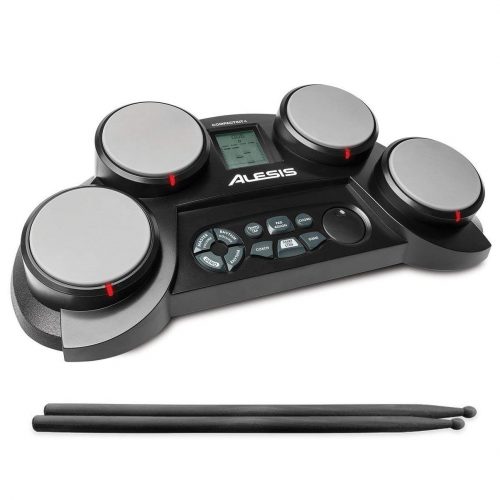 AlesisCompactKit 4 | Portable 4-Pad Tabletop Electronic Drum Kit with Drumsticks