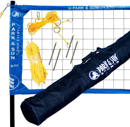 Park & Sun Sports Spectrum 2000: Portable Professional Outdoor Volleyball Net System - Beach Volleyball Sets