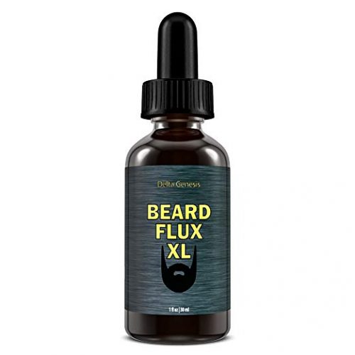 Beard Flux XL | Caffeine Beard Growth Stimulating Oil for Facial Hair Grow | Fuel Healthy Growth | Fragrance Free Beard Oil 