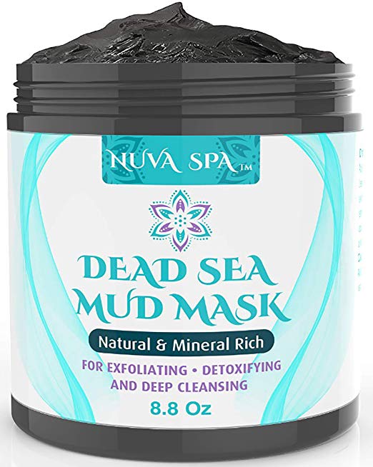 Dead Sea Mud Mask for Face, Acne, Oily Skin & Blackheads - Best Facial Pore Minimizer, Reducer & Pores Cleanser Treatment - Natural for Younger Looking Skin 