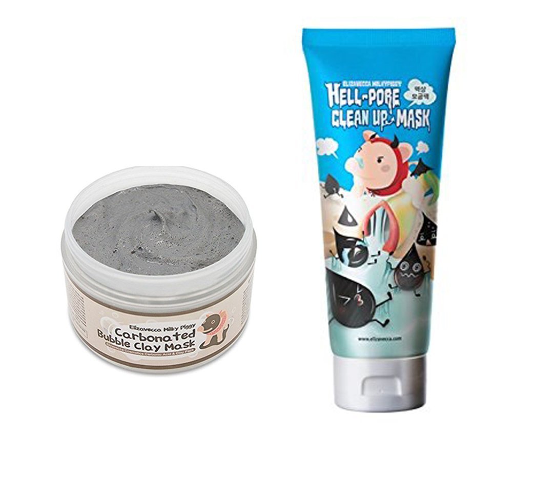 Elizavecca Milky Piggy Hell-Pore Clean Up nose Mask With Carbonated Bubble Clay Mask