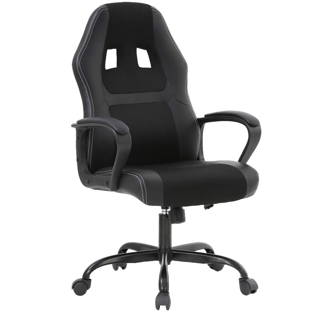 BestOffice Office Chair Desk Gaming Racing High Back Computer Task Swivel Executive Black