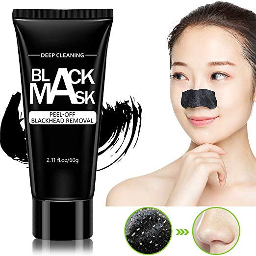 WUXIAN Blackhead Remover Mask,Black Mask,Charcoal Peel Off Mask, Deep Cleansing Facial Mask for Face & Nose For All Skin Types