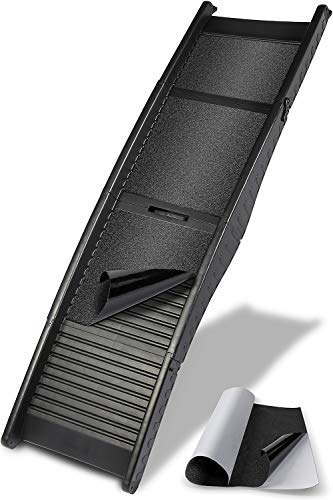 Dog Ramps for Large Dogs - Pet Ramp for SUV Truck RV Cars Pets Accessories Best for Car or High Bed, Small Medium Large Doggie & Older Cats up-to 120lbs - Wide Portable Outdoor Folding 60" Step Ladder