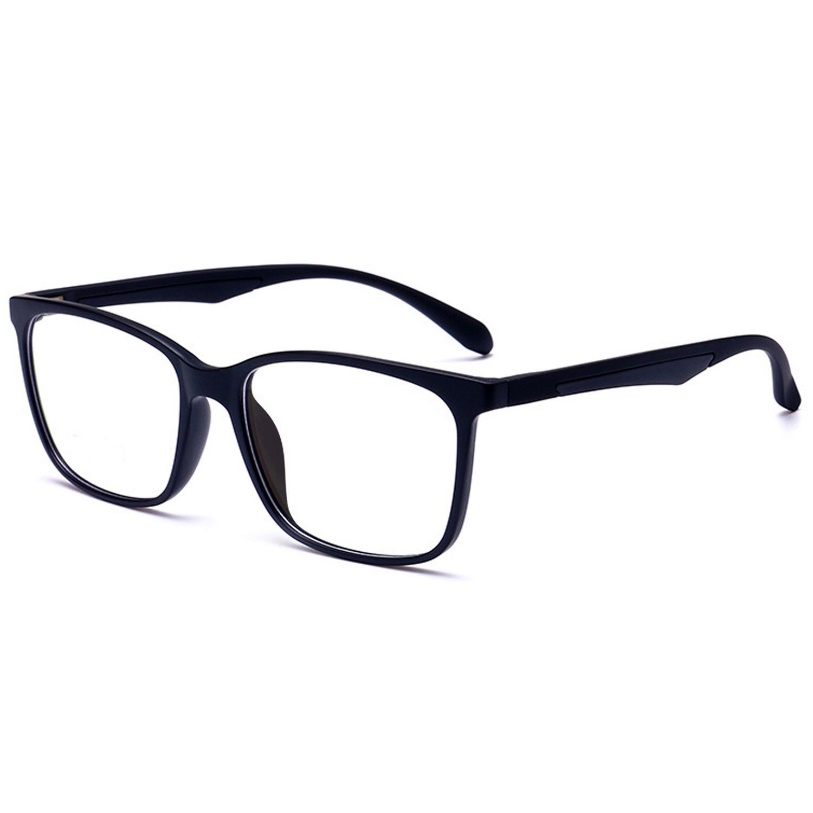 ANRRI Blue Light Blocking Glasses for Computer Use, Anti Eyestrain UV Filter Lens Lightweight Frame Eyeglasses, Black, Men/Women