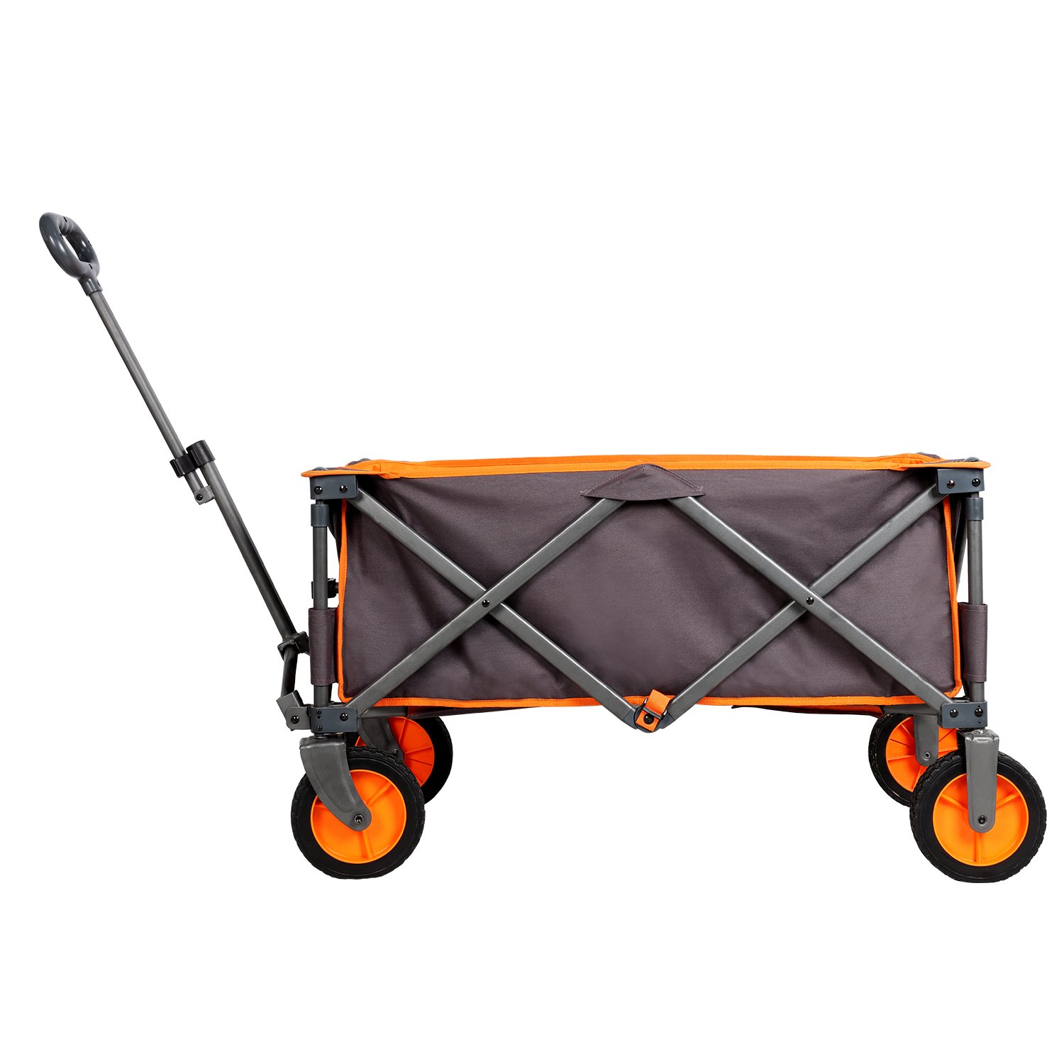 PORTAL Collapsible Folding Utility Wagon Quad Compact Outdoor Garden Camping Cart
