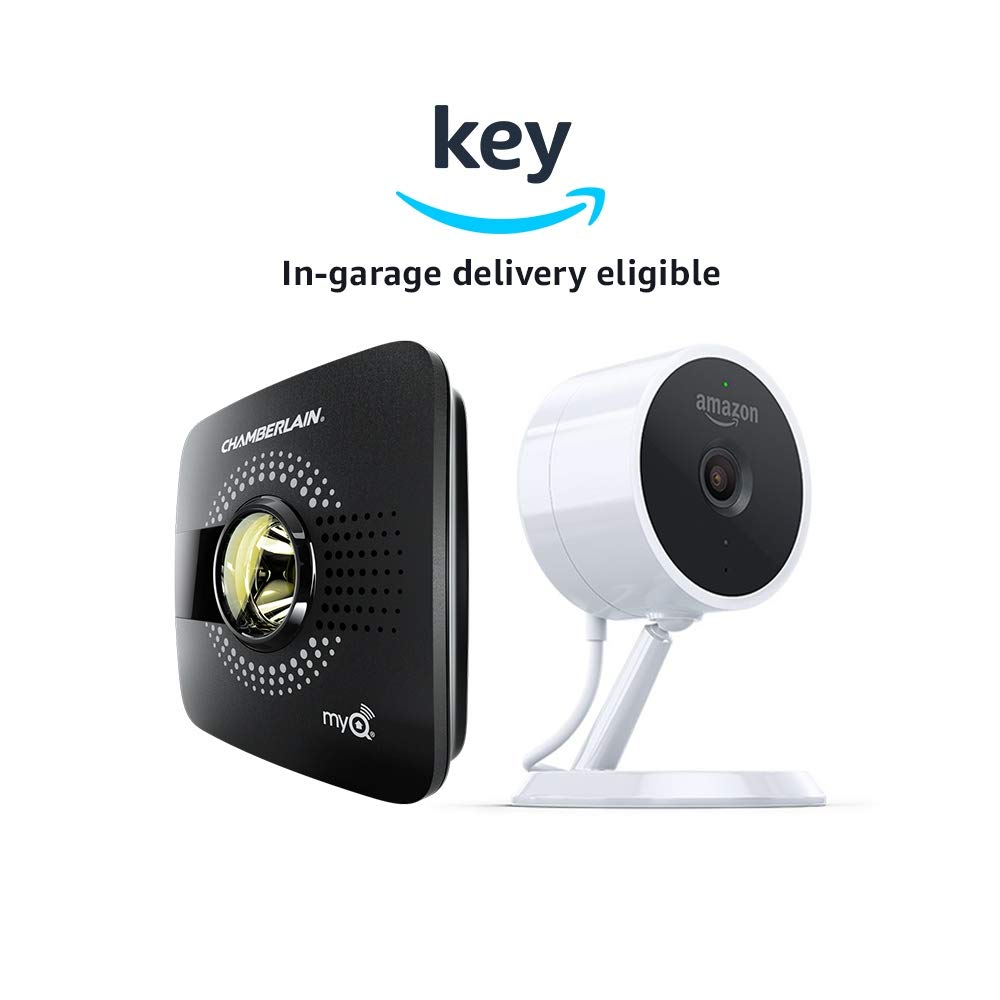 myQ Smart Garage Door Opener (Chamberlain MYQ-G0301) + Amazon Cloud Cam | Key Smart Garage Kit (Key In-Garage Delivery Eligible)