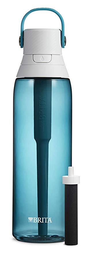 Brita 36387 Premium Water Filter Bottles, Sea Glass