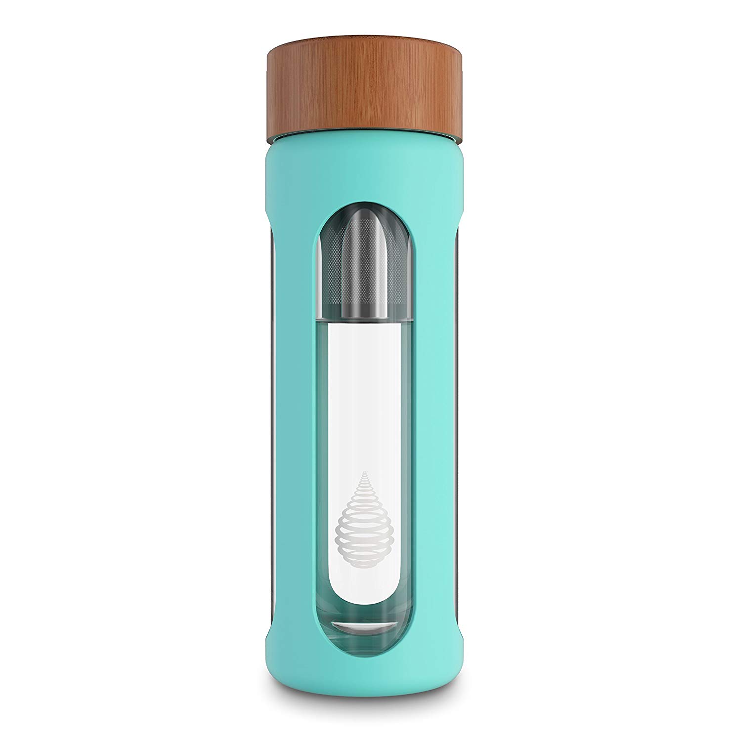 pH HYDRATE Glass Alkaline Water Bottle - Portable Alkaline Water Filter Ionizer - Water bottle with Filter