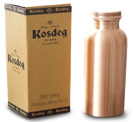 Kosdeg Copper Water Bottle 34 Oz Extra Large