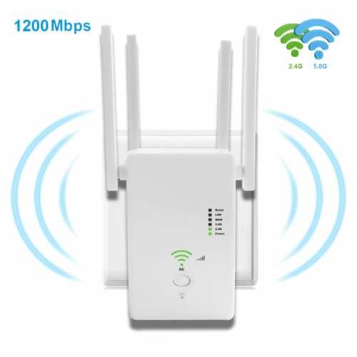 Wi-Fi Range Extender Amplifier Wireless Signal Booster Up to 1200Mbp